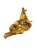 Mid-Century Modern Mid-Century Modern Cherub Riding Dolphin Sculpture, Paul Manship Style, Gold, 46"w For Sale - Image 3 of 8