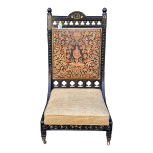 Rare Antique Middle Eastern Syrian Moorish Throne Chair