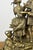 Vintage Brass Figurine Mantel Clock For Sale - Image 9 of 18
