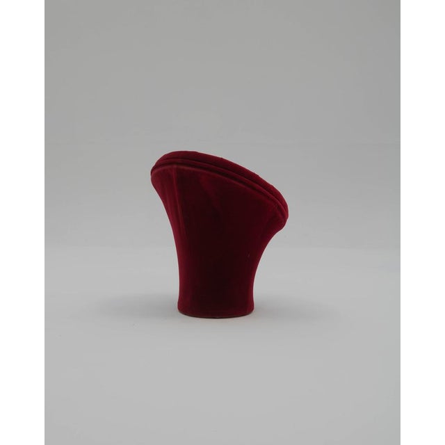 Velvet Mushroom Chair in the style of Pierre Paulin, 1970s For Sale - Image 4 of 5