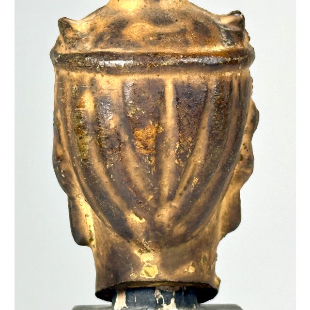 Metal Antique Thai Bronze Buddha Head Fragment - 19th Century Sculpture For Sale - Image 7 of 10