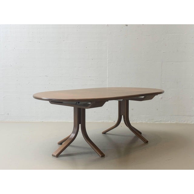 Dietiker Extendable Dining Table from Dietiker, Switzerland, 1970s For Sale - Image 4 of 15