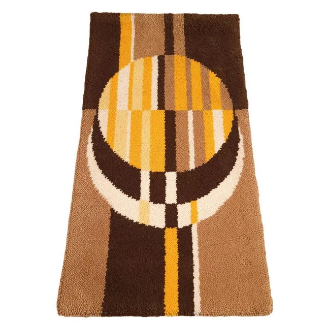 Mid-Century Modern German Wool Wall Tapestry, 1970s For Sale - Image 9 of 9