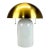 Modernist Mushroom “Gaia” Brass and Ceramic 2-Light Table Lamp by Mitzi/Hudson Valley Lighting For Sale