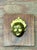 Vintage Brass Face Plaque For Sale - Image 11 of 12