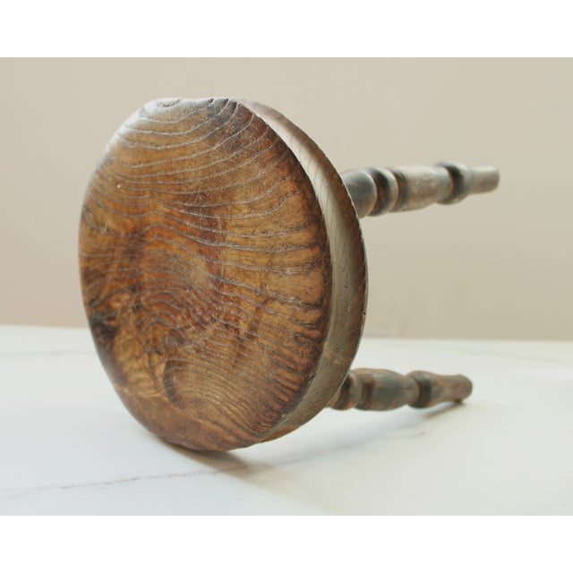 19th Century English Carved Hardwood Footstool For Sale - Image 4 of 6