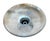 1930s Large Pagoda Shape and Stamped Holophane Shade on Old Nickel Plated Flushmount Holder For Sale In Los Angeles - Image 6 of 7