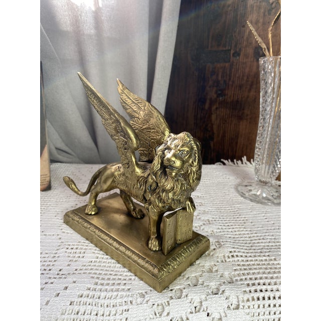 Bronze Lion of Saint Mark, 1920s For Sale - Image 12 of 13