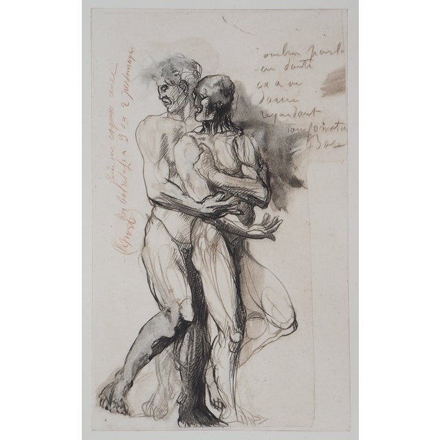 After Auguste Rodin, Shadow Speaking to Dante, Engraving For Sale - Image 6 of 6