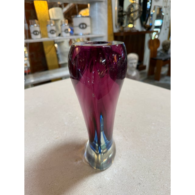 Flavio Poli Sommerso Murano Glass Vase by Flavio Poli for Seguso, Italy, 1950s–1960s For Sale - Image 4 of 6