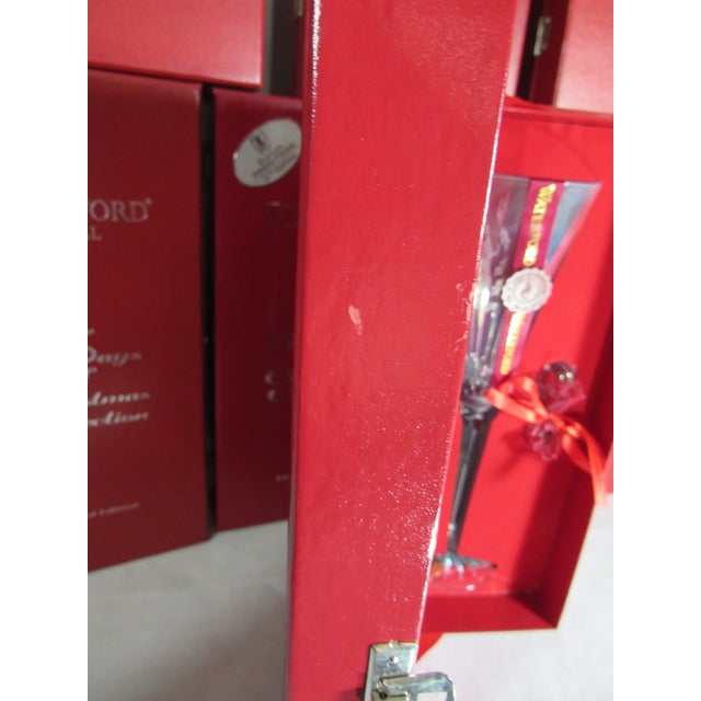 Vintage "12 Days of Christmas" Waterford Lead Crystal Glasses in Boxes + Charms - 12 pcs For Sale - Image 17 of 17