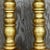 Vintage Gilt Turned Wood Candlesticks- a Pair For Sale - Image 10 of 12