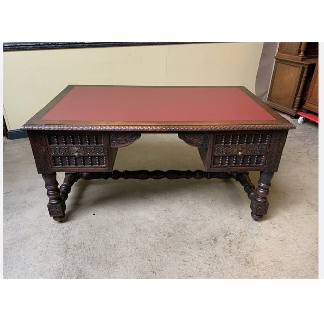Antique, Imposing Desk from Brittany, 1880 For Sale - Image 12 of 12