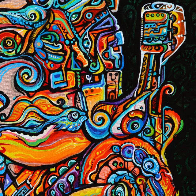 Alexander Arshansky Cubist Painting "Daydreamer" 2023 For Sale - Image 4 of 4