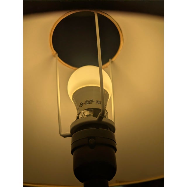 Hollywood Regency Gilded Gold and Faux Crystal Lamps With Pink Lampshades- A Pair For Sale - Image 17 of 18