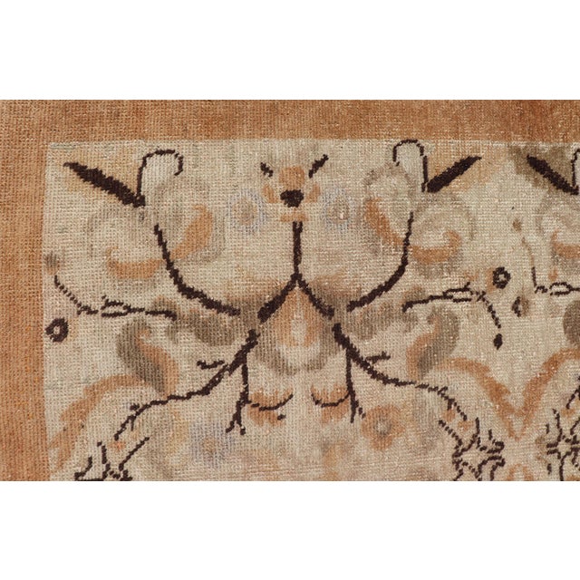Vintage Turkish Oushak Rug With All-Over Floral Design - 3′3″ × 6′3″ For Sale In Atlanta - Image 6 of 12