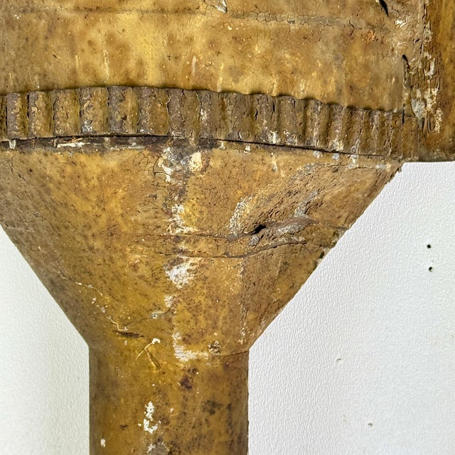 Metal Architectural Salvage Antique 19th Century American Folk Art Downspout With Star Decoration, Collection of Richard Smith “Smitty” Axtell For Sale - Image 7 of 11