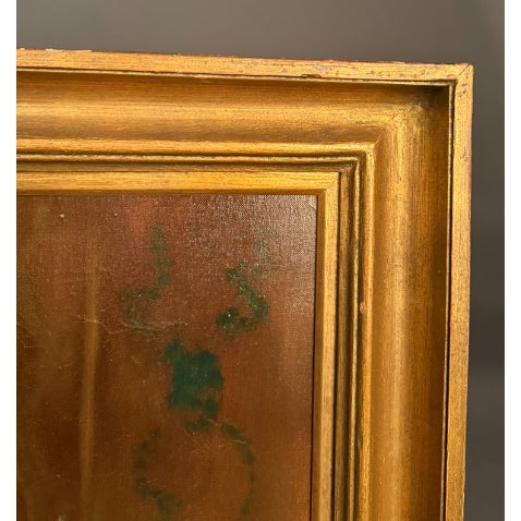 Textile European Oil on Canvas Still Life With Kittens, Fruit and Bottles, Signed De Beer, Circa 1940 For Sale - Image 7 of 15