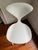 Mid-Century Modern Authentic Cherner Chair Company White Molded Plywood Counter Stool For Sale - Image 3 of 4