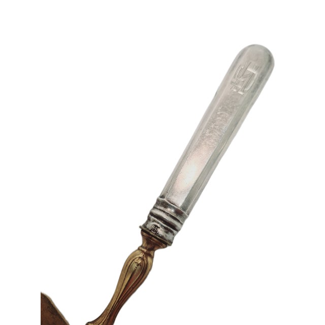 Eclectic Silver Plated Cake Shoulder, 1900s For Sale - Image 9 of 10
