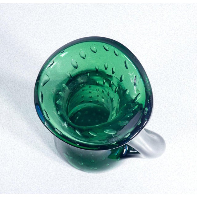 Murano Blown Glass Bullicante Vase For Sale - Image 16 of 18