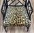 Vintage Chippendale Style Black Faux Bamboo Arm Chair W/ Leopard Print Velvet Upholstery For Sale - Image 9 of 11