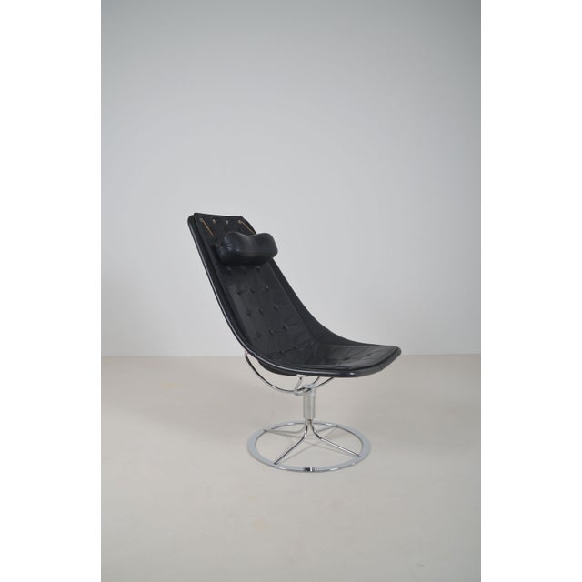 Swedish Jetson 66 Armchair in Leather by Bruno Mathsson for Dux, 2010s For Sale - Image 10 of 10