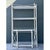Vintage Painted Metal Display Shelf For Sale - Image 11 of 12