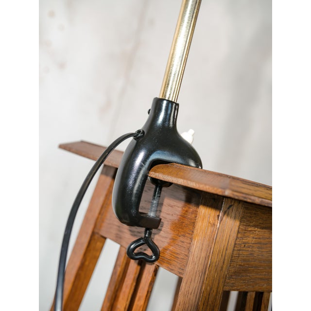 1940s Antique Bauhaus Gooseneck 6740 Clamp Lamp with Super Lampshade by Christian Dell from Kaiser Idell, 1940s For Sale - Image 5 of 14