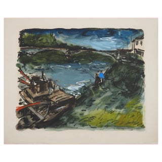 Maurice De Vlaminck, Banks, Original Engraving For Sale