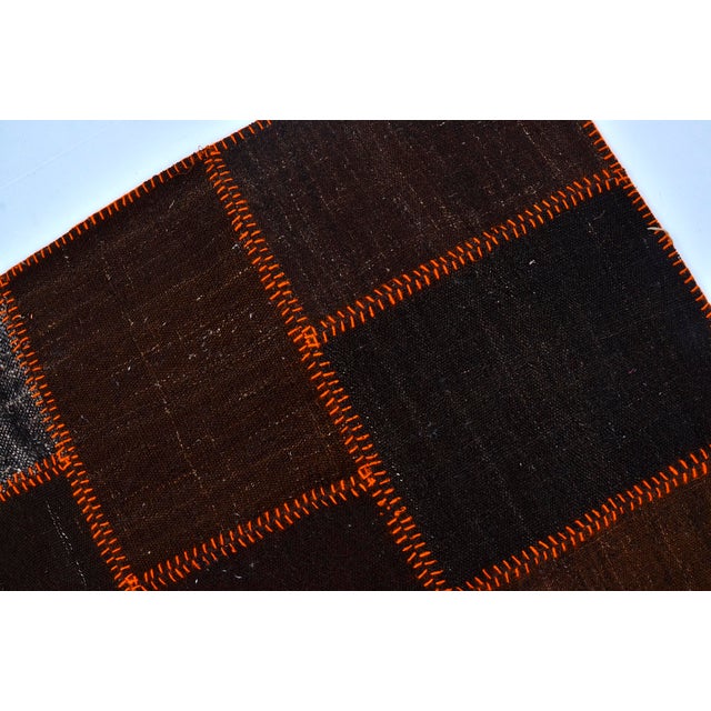 1960s Turkish Handmade Goathiar Wool Kilim Rug For Sale - Image 9 of 10