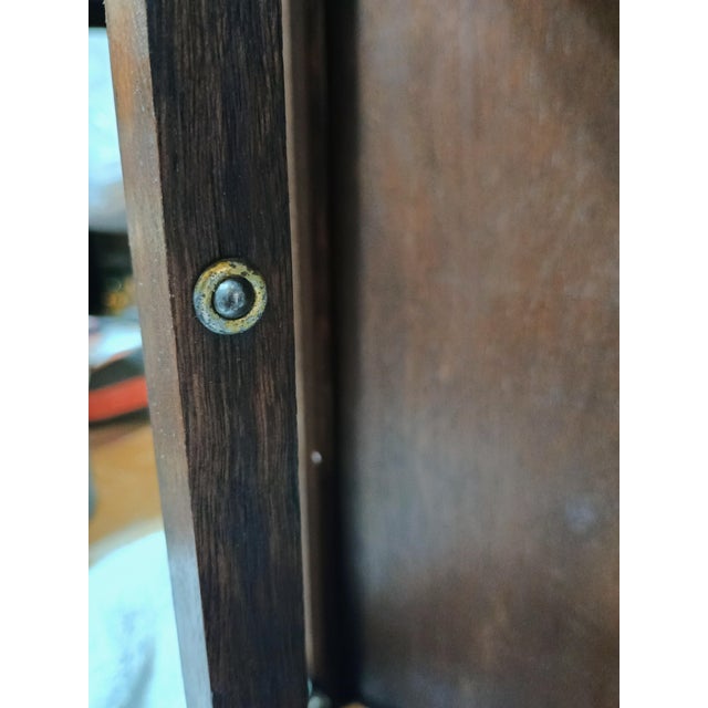 Late 20th Century Tabletop/Wall Curio Cabinet With Curved Glass For Sale - Image 10 of 12