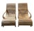 Mid-Century Modern Pair of Vintage Solid Teak Sculptural Steamer-Style Chaise Lounge Chairs For Sale - Image 3 of 12