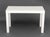 Wood Modern White Lacquered Parson's Desk For Sale - Image 7 of 7