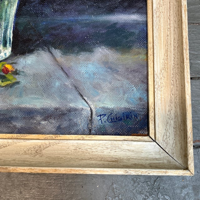 Impressionist 1960’s Original Bouquet of Roses Still Life Painting “Rose” For Sale - Image 3 of 5