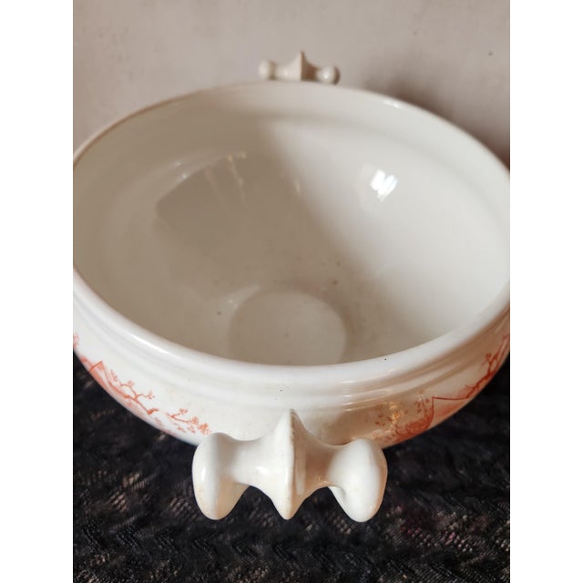 Antique Dutch Marines Series Tureen in Red Ironstone by Petrus Regout, 1890s For Sale - Image 6 of 9