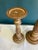 Solid Turned Wood Pillar Candlesticks- Set of 2 For Sale In Oklahoma City - Image 6 of 7