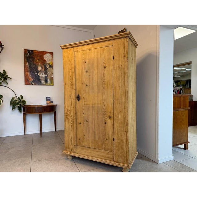 Art Nouveau Farmhouse Cupboard in Wood For Sale - Image 4 of 17