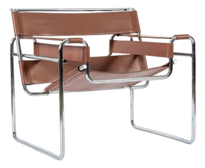 Mid Century Wassily Brown Lounge Chair by Marcel Breuer for Gavina