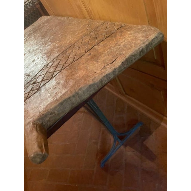 1960s Carved Wooden Swing Hut Door Batonga Zambezi Africa Tribal For Sale - Image 10 of 12