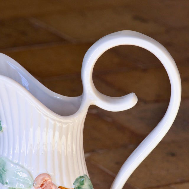 Large Vintage Lemon-Colored Earthenware Jug by Whats, 1970s For Sale - Image 3 of 13