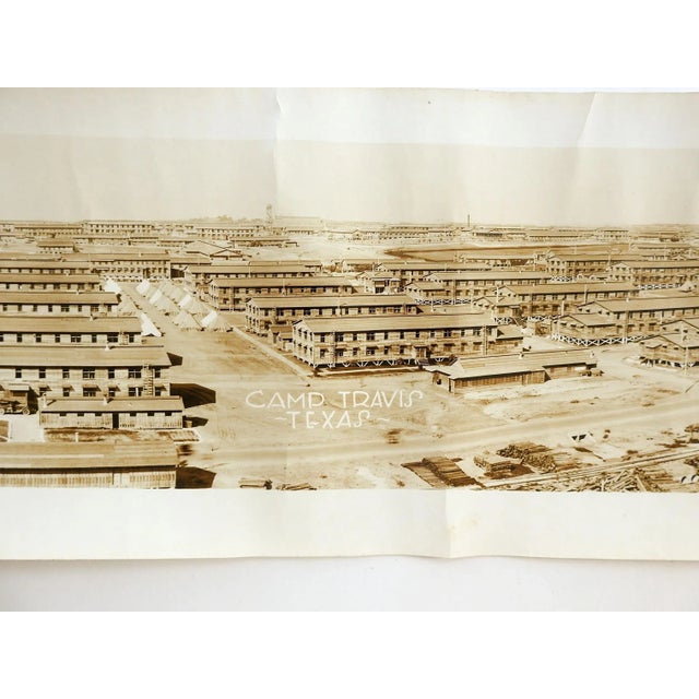 Antique 64" Eugene Goldbeck Panoramic Photo 1917 Camp Travis Wwi San Antonio For Sale - Image 12 of 12