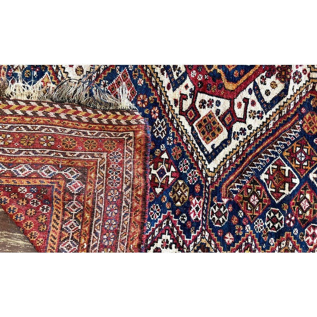 Antique Persian Qashqai Rug For Sale - Image 12 of 13