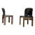 Walnut & Black Leather Model 121 Dining Chairs & Extendable Model 778 Dining Table by Tobia & Afra Scarpa for Cassina, 1968, Set of 5 For Sale - Image 11 of 18