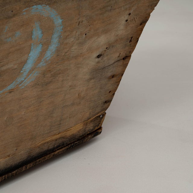 Wood 20th Century French Wooden Champagne Grape Harvesting Basket For Sale - Image 7 of 18