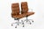 Pair Herman Miller Eames Tall Brown Leather Desk Chair Soft Pad For Sale - Image 11 of 12