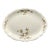 Vintage 1930’s Homer Laughlin Oval Platter With Florals and Embossed Rim For Sale