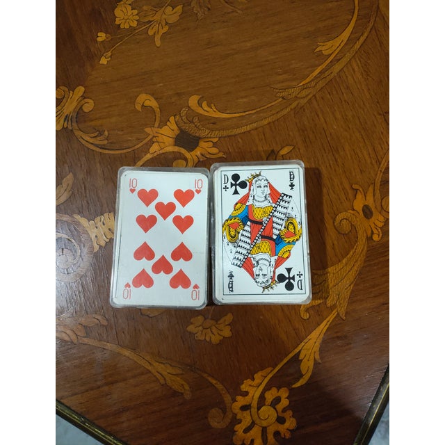 Wood Early 20th Century French Louis XV Style Marquetry Convertible Game Table With Chess & Backgammon For Sale - Image 7 of 17