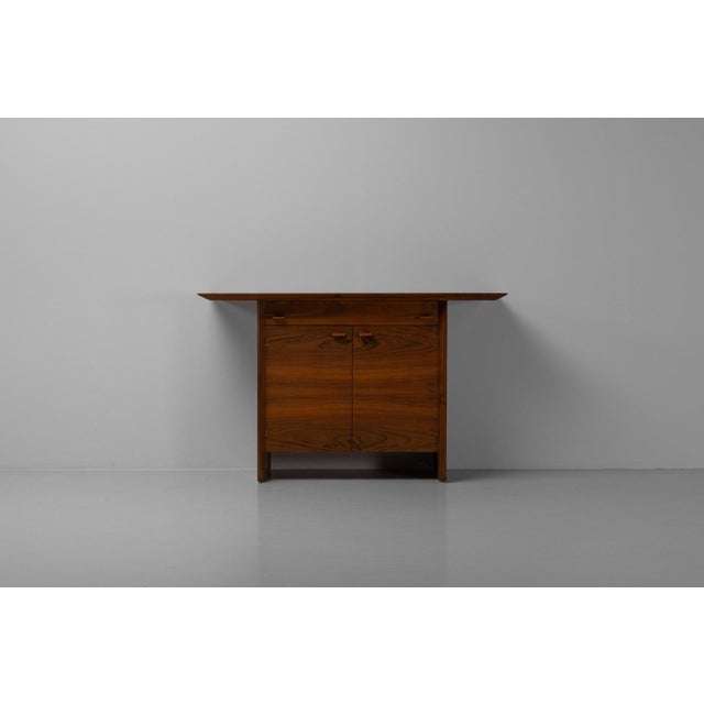 1960s Walnut Console Cabinet, France, 1960s For Sale - Image 5 of 14