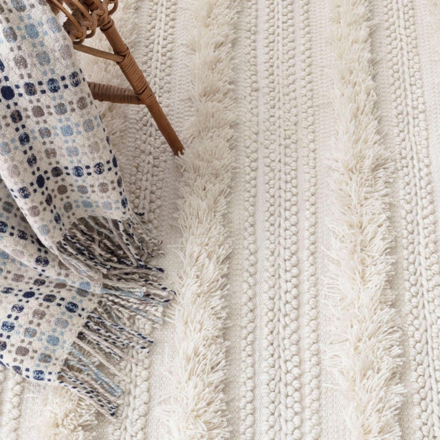 Annie never misses an opportunity to pile on the tactile texture and playful patterns. In this monochrome ode to texture...